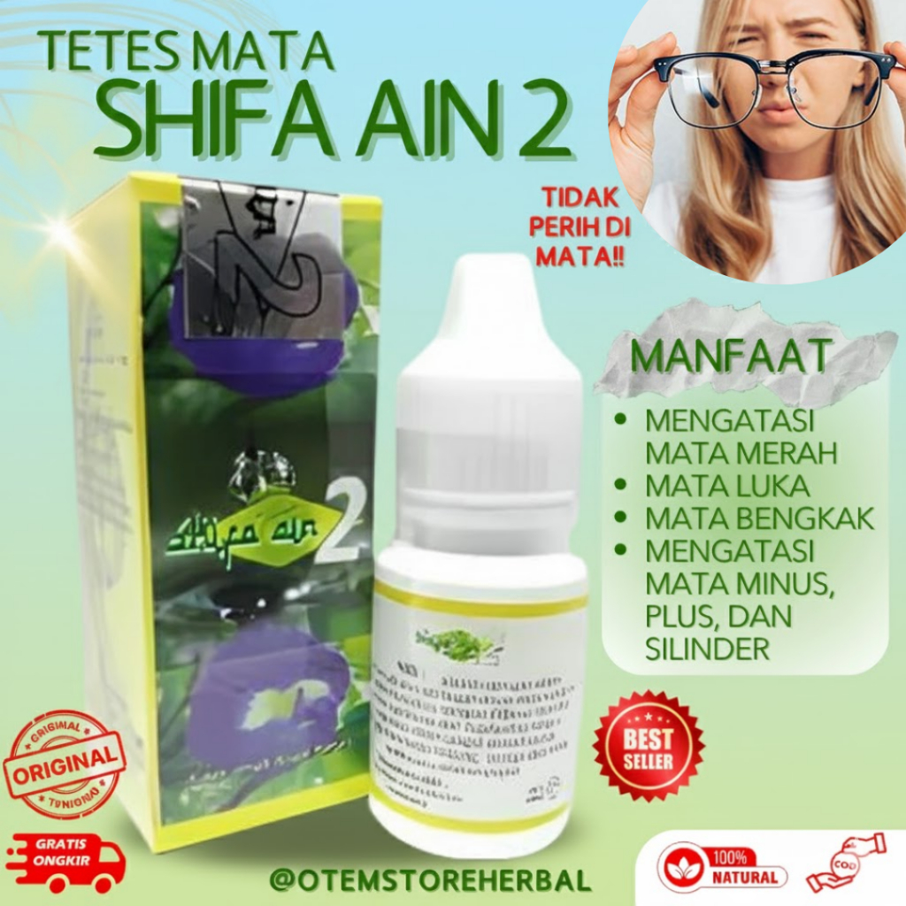 Obat Herbal Mata Shifa Ain 2 – Bantu Perbaiki Pandangan Minus & Silindris