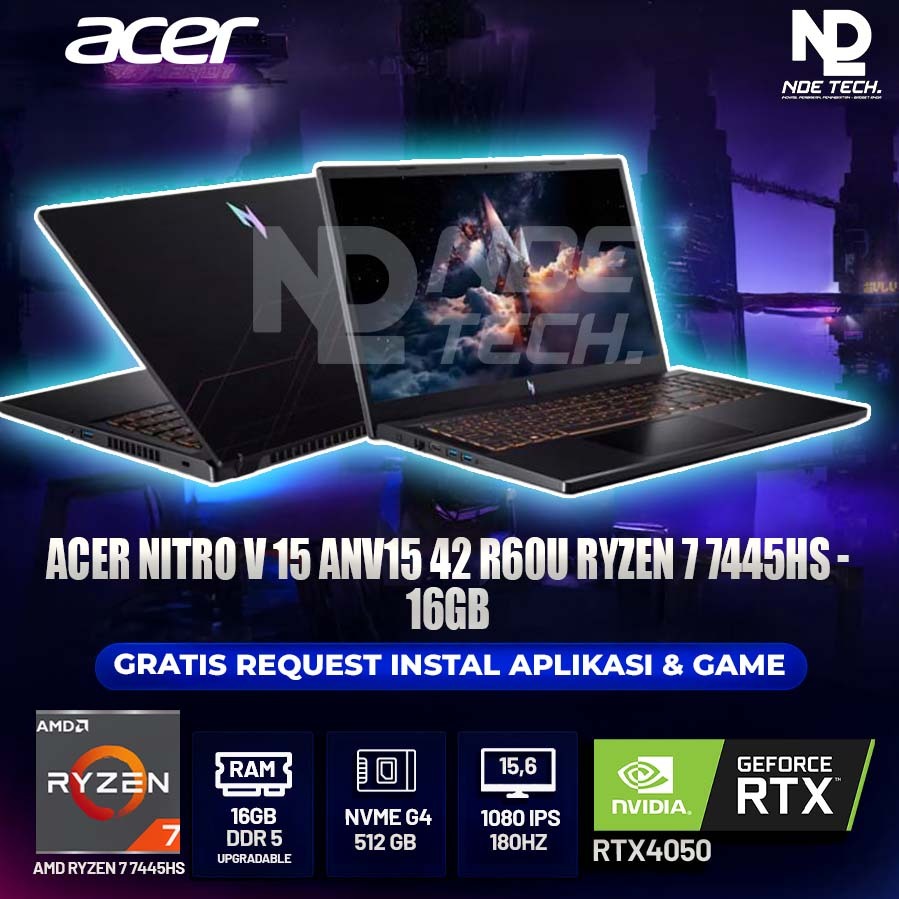 ACER NITRO V 15 ANV15 42 R60U RYZEN 7 7445HS