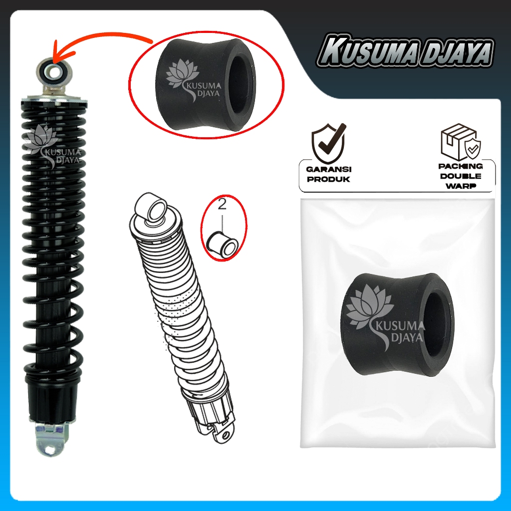 KARET DUDUKAN SHOCK BELAKANG PCX STYLO VARIO 160 SATUAN
