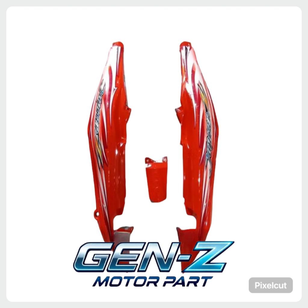 COVER BODY KANAN KIRI YAMAHA JUPITER Z BURHAN JUPITER Z NEW WARNA ORANGE