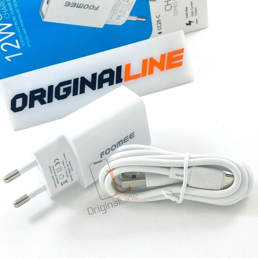 FOOMEE CC28-C Adaptor Charger 2.4A CC28C Charger Set Type C Cable
