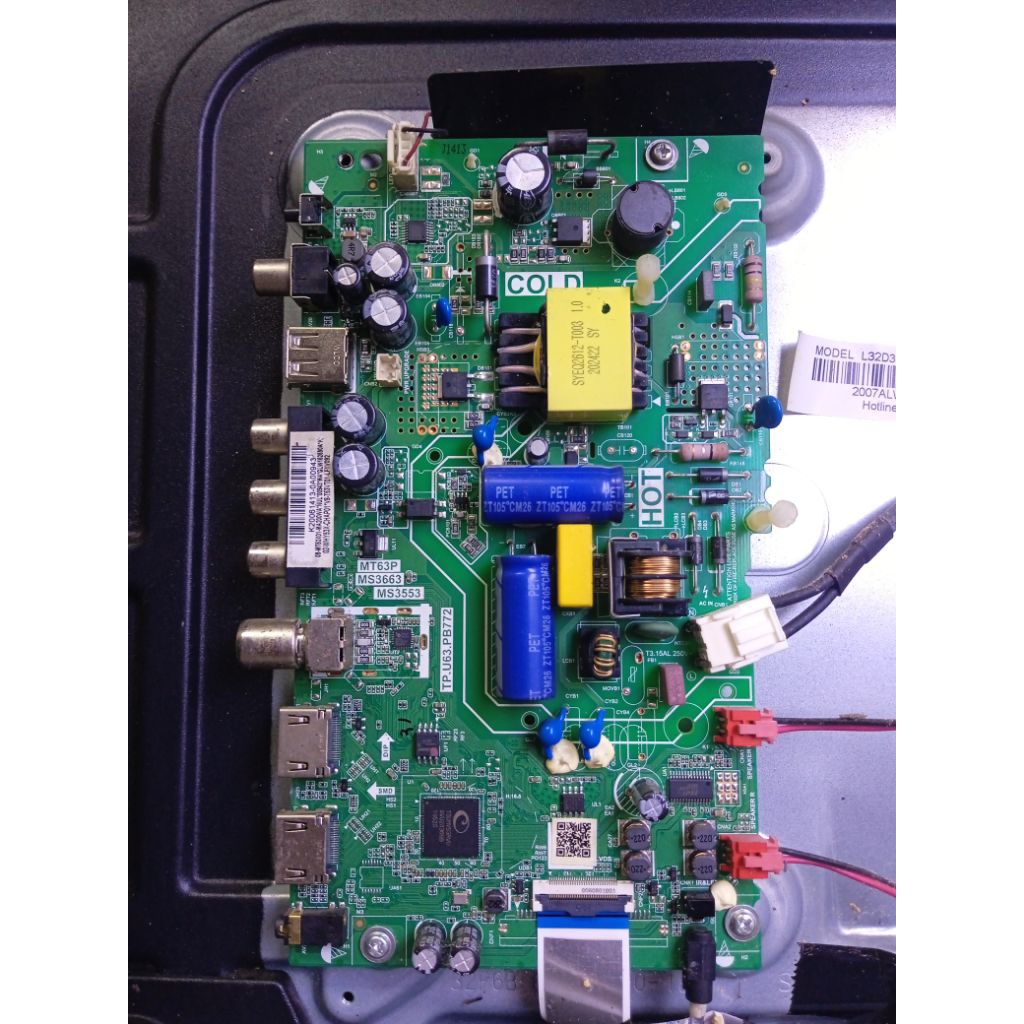 MB TCL 32D310  mainboard tv LED TCL L32D310