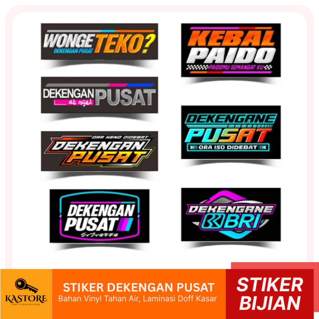 Stiker Vynil Anti Air Dekengan Pusat Dekengan BRI Kebal Paido | KA Store