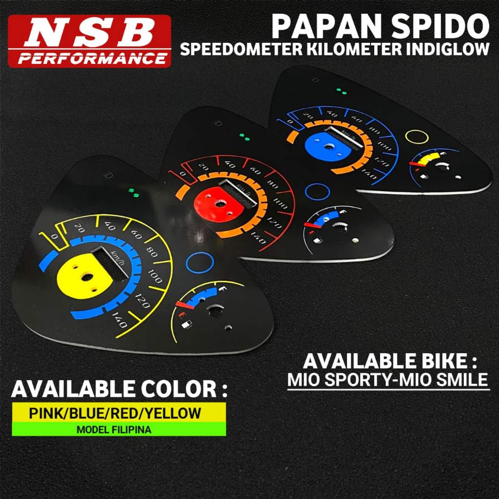 Papan Speedmeter Indiglow Yamaha Mio Sporty Mio Smile Speedo Modifikasi Variasi Motor Philipine Mt55