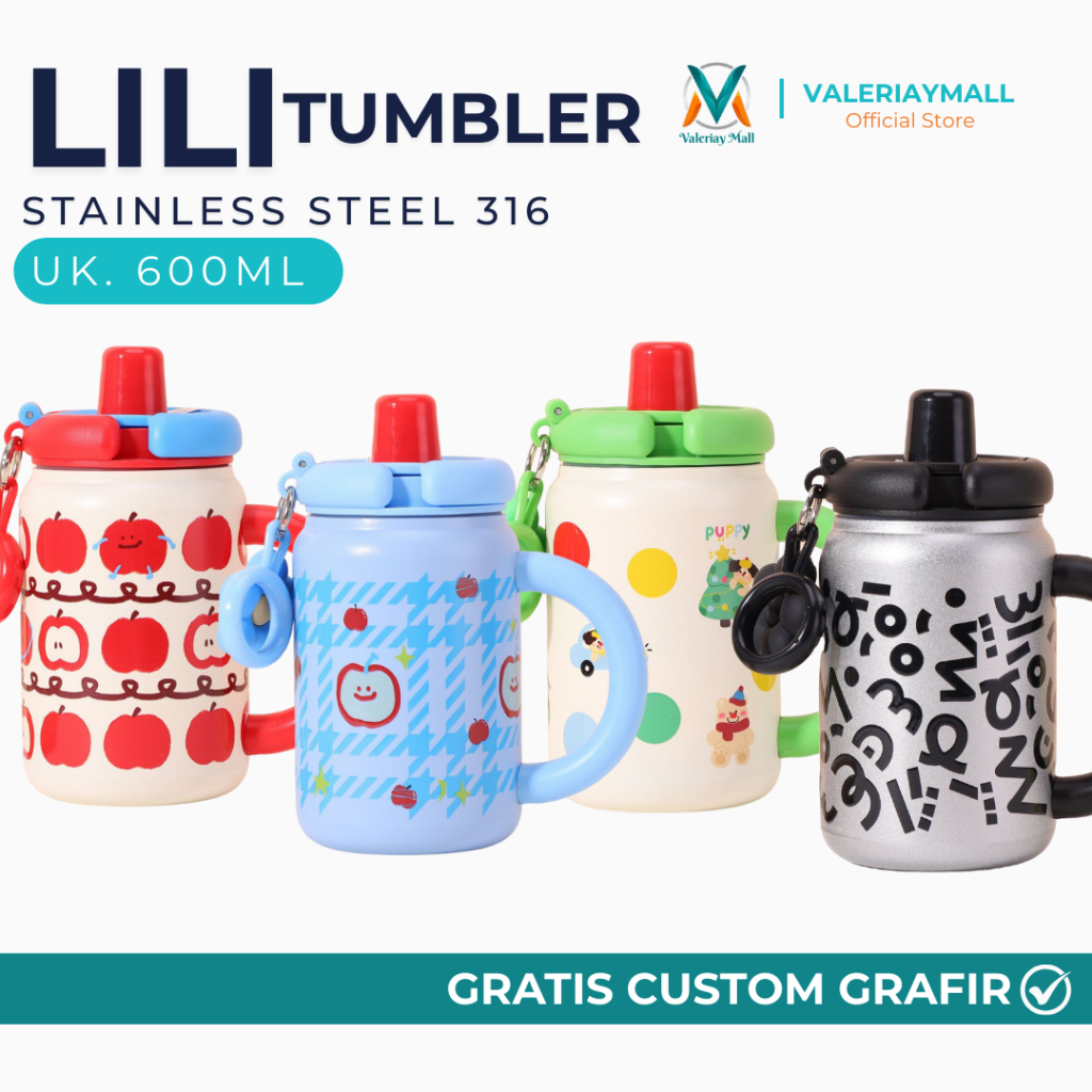 Tumbler 1 Liter Stainless Sanrio Kuromi My Melody Stainless Free Laser Custom Nama