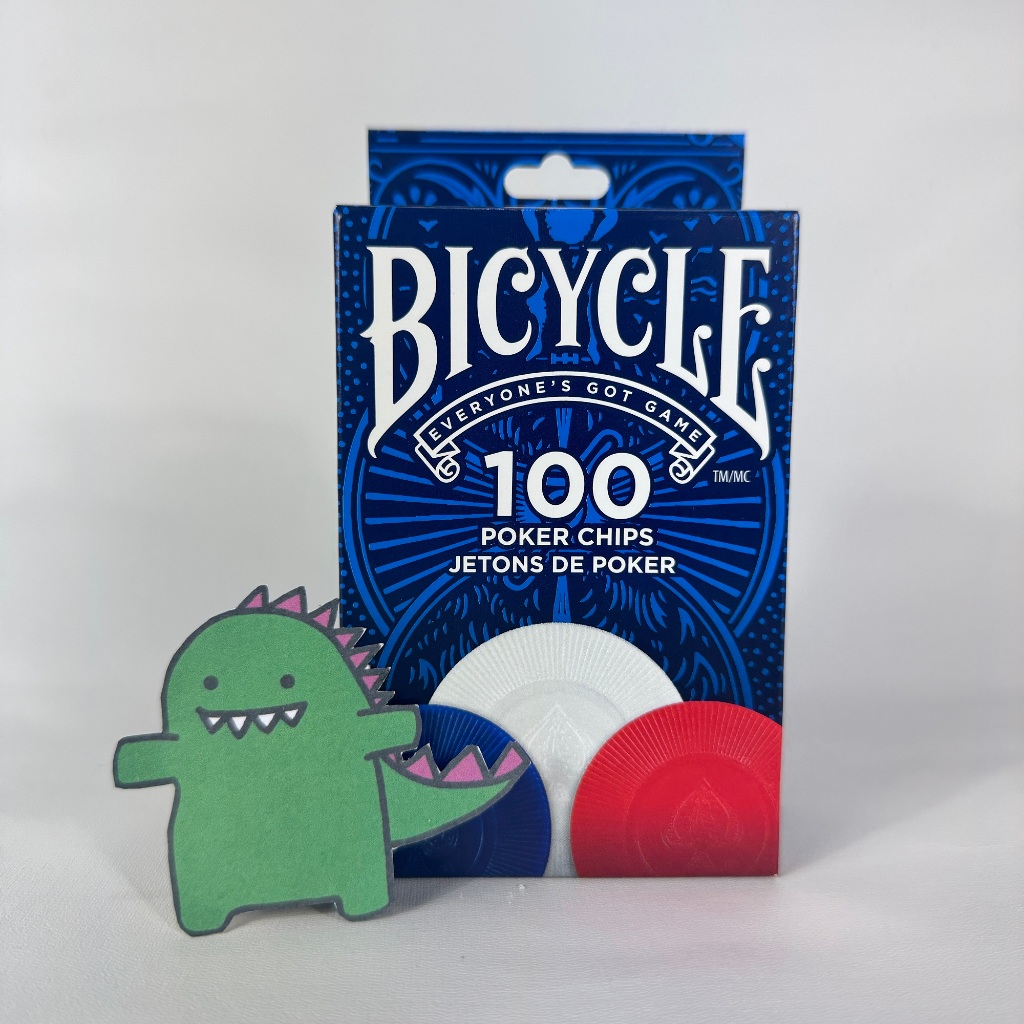 BICYCLE PLASTIC POKER CHIPS 100PCS
