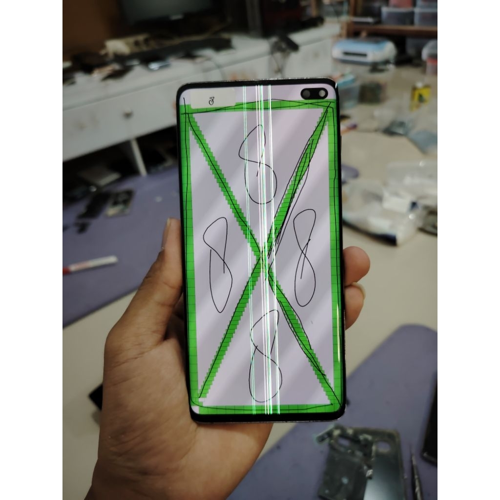 lcd original copotan samsung s10+