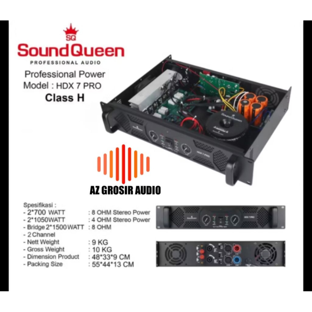 power amplifier soundqueen HDX 7 pro power soundqueen HDX7PRO