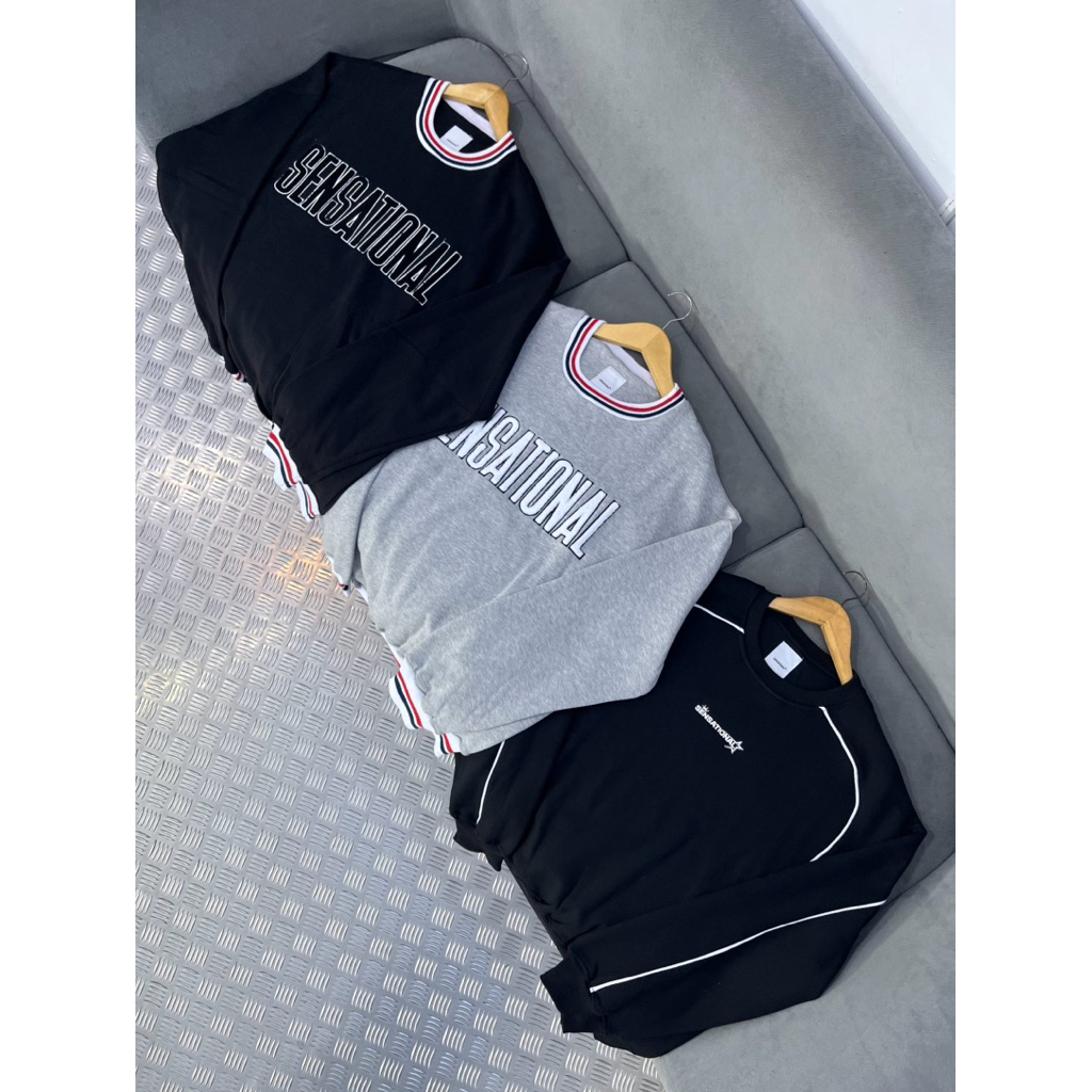 Crewneck & Half Zipper Sweatershirt