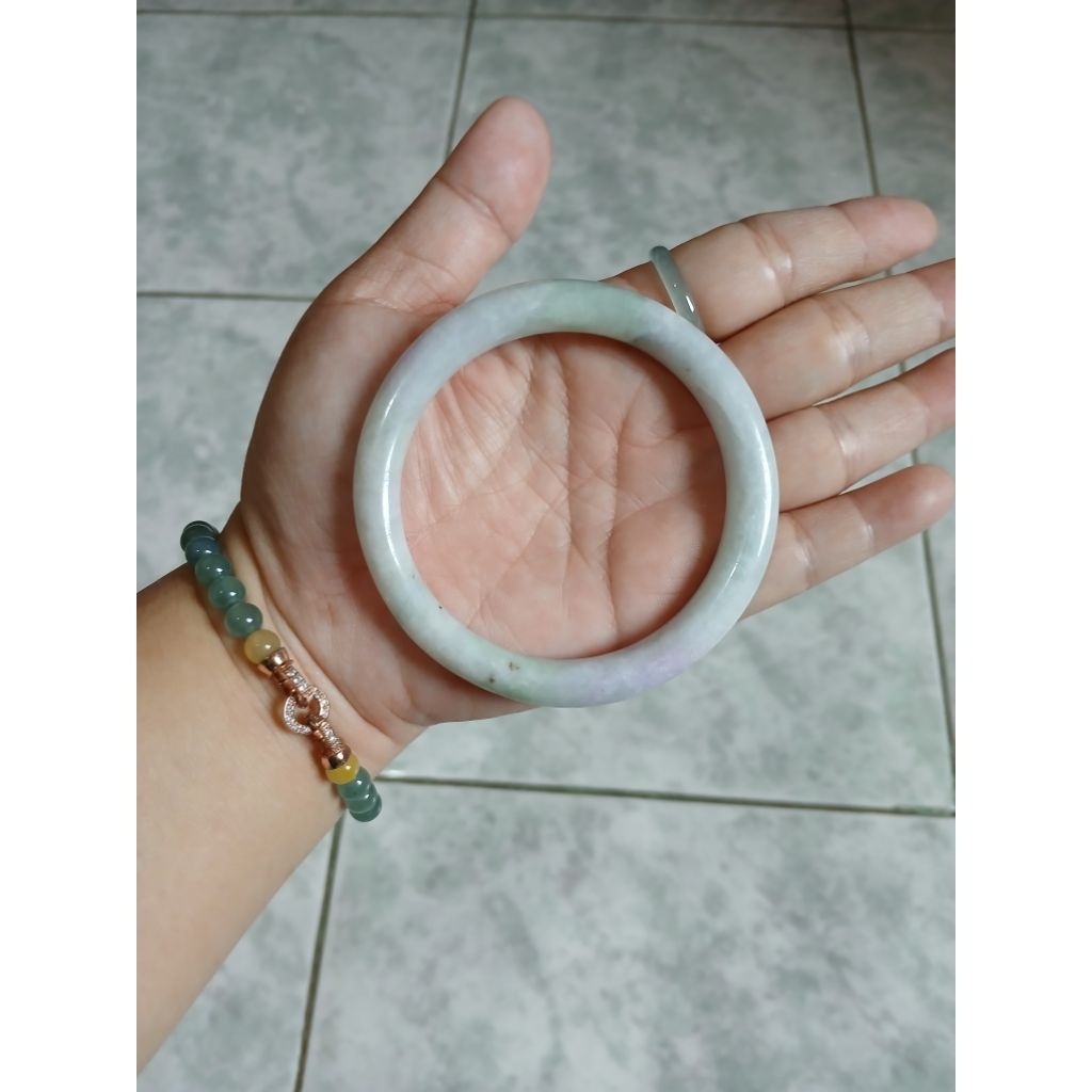 Bangle Giok Burma Asli Tipe A Ada Sertifikat Keaslian