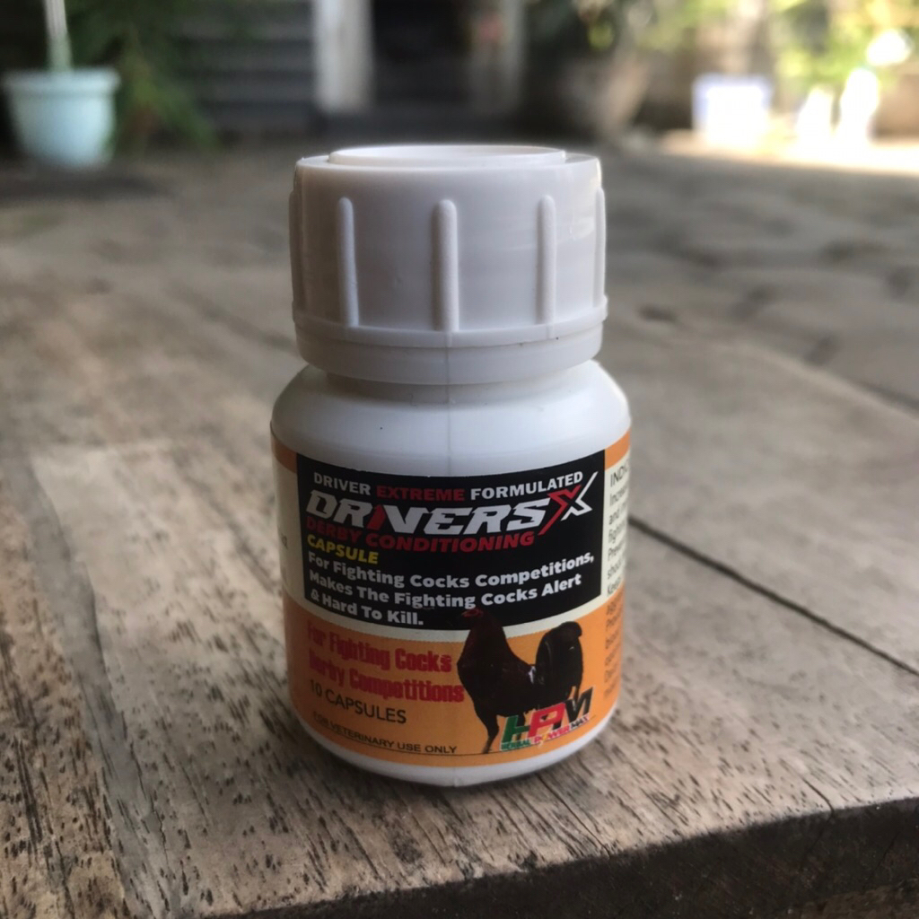 Doping ayam Driver X isi 10 capsul ayam taji philipin tajen bali sabung bangkok termurah terbaik pal