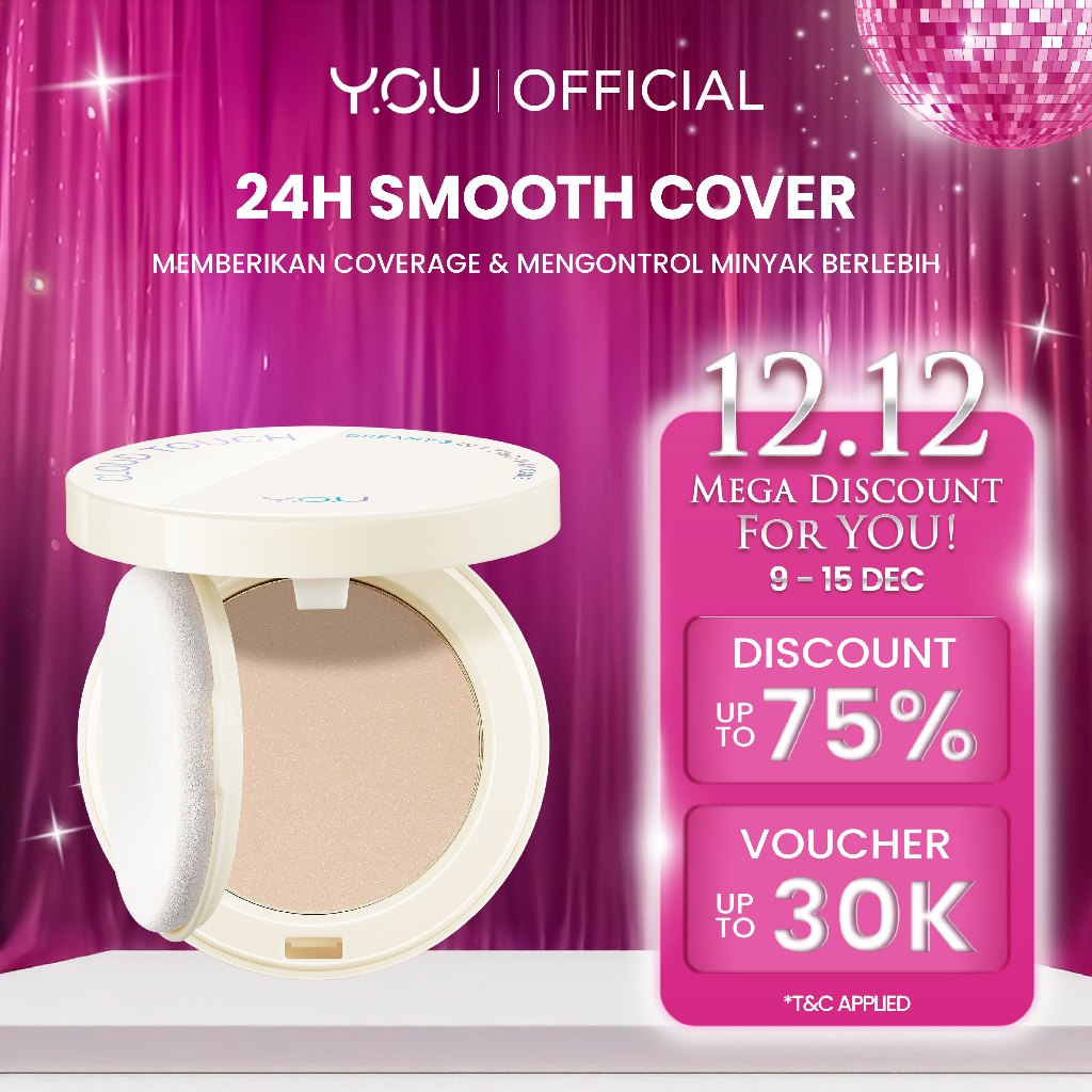 YOU Cloud Touch Dreamy 3 in 1 Two Way Cake Bedak Padat Two Way Cake Makeup