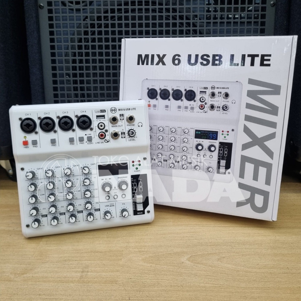 Wave Audio Mix 6 USB Lite Digital Mixer Bluetooth