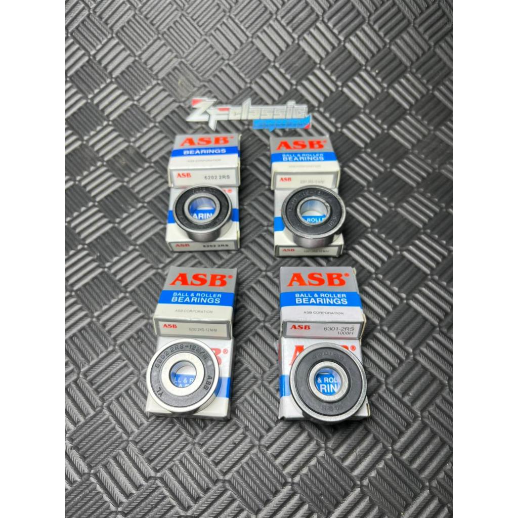 Bearing ASB Original 6202 6301 As 12mm As 15mm Laher Laker Klahar PNP Shock Ninja Megapro Tiger GL V