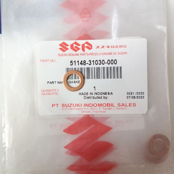 RING TEMBAGA SULING AS SHOCK DEPAN LEST ORIGINAL SGP