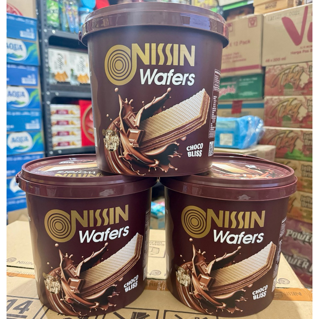 Nissin wafer chocolate jar 240gr 1 karton isi 6
