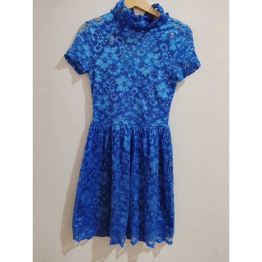 Dress Biru elektrik Cocoya