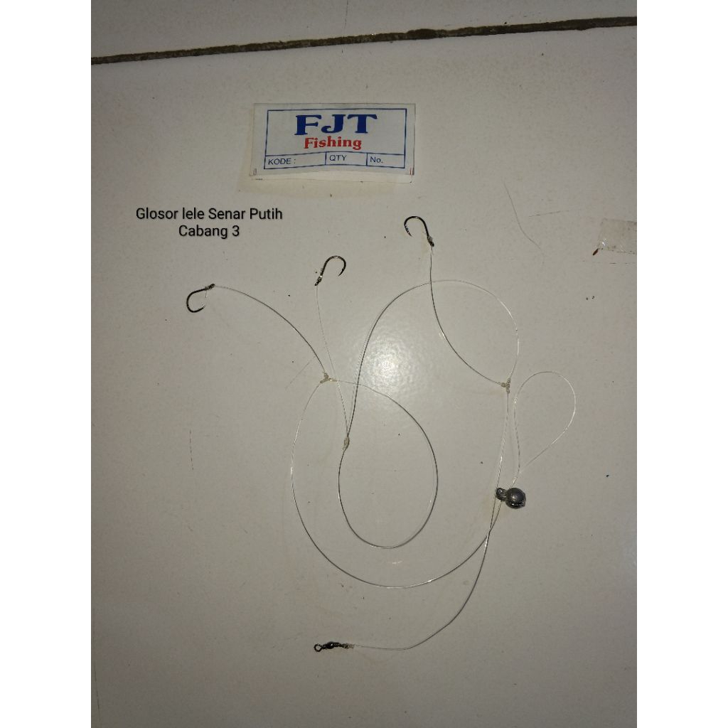 Rakitan kail pancing glosor lele cabang 3