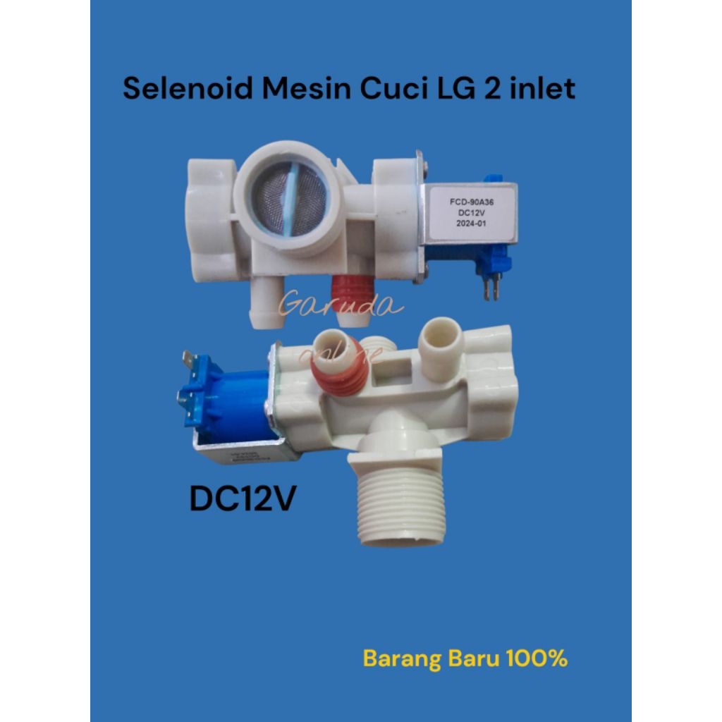 SELENOID INLET MESIN CUCI LG INVERTER SMART INVERTER DC 12 V