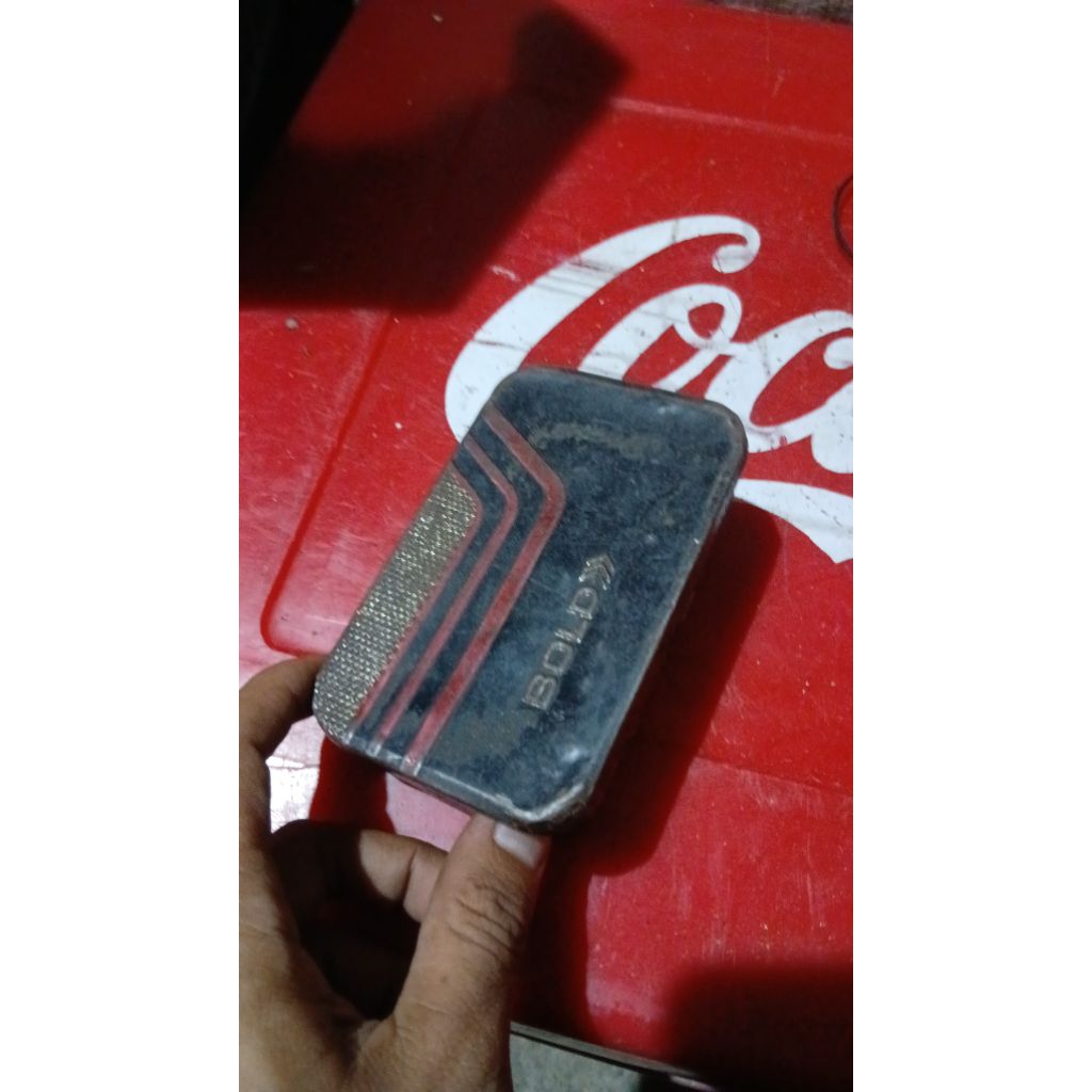 Kaleng asbak iklq. 45k jadul antik kuno lawas vintage display