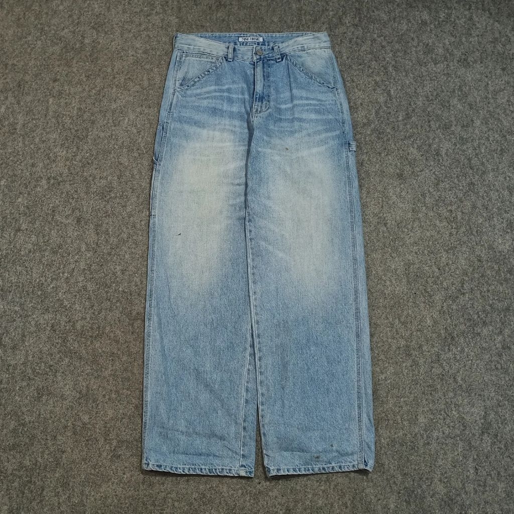 Celana carpenter jeans panjang pria NINE HERZE size 31 second