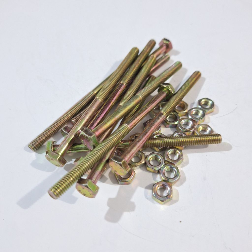 PAKET HEMAT BAUT 10 PANJANG 9CM PLUS MUR M6X90