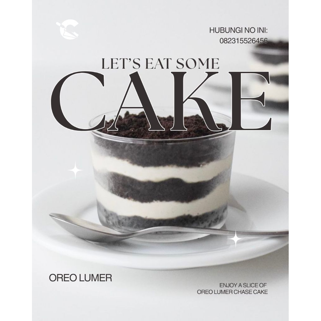 chase cake oreo & kueh ketan hitam lumer
