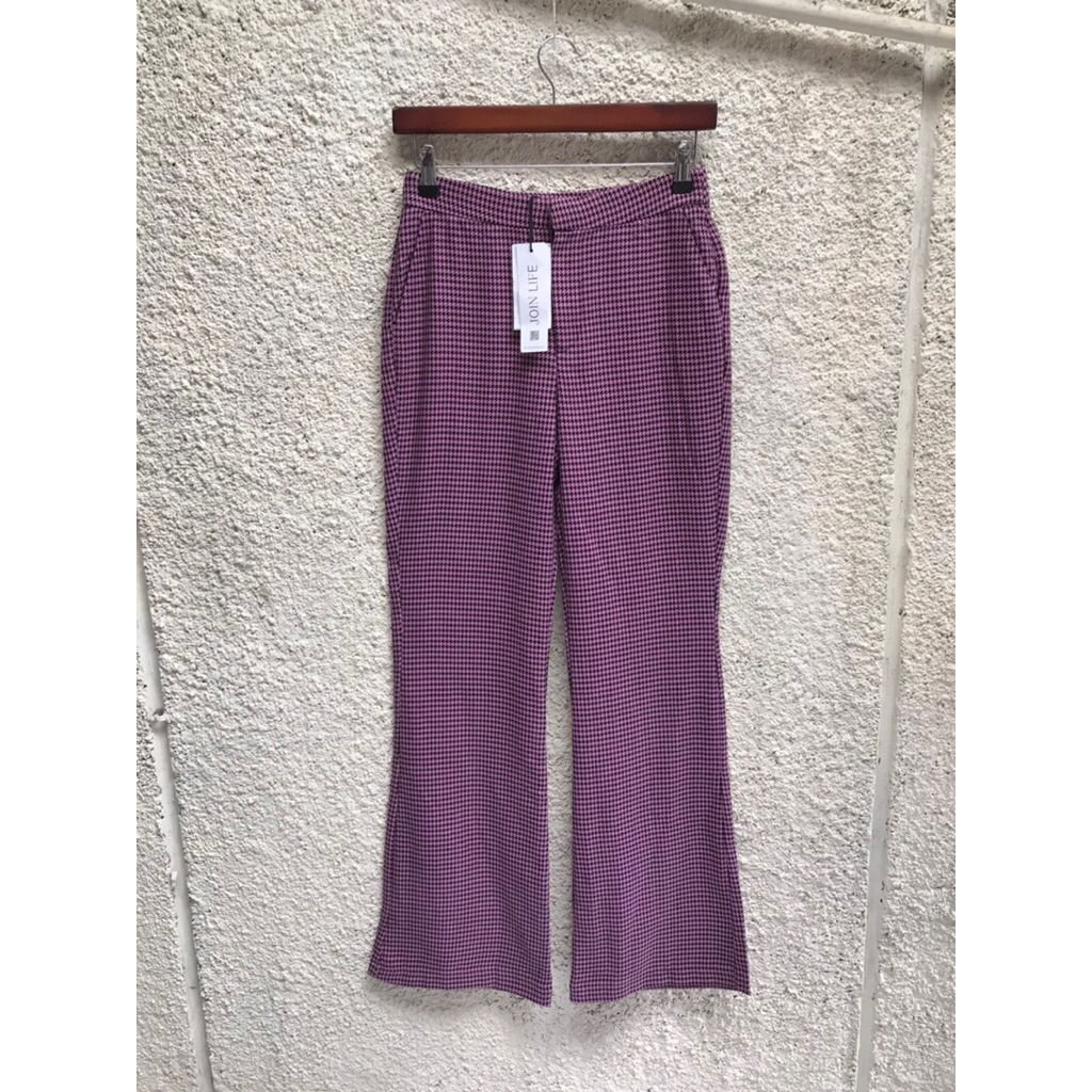 Stradivarius houndstooth pants