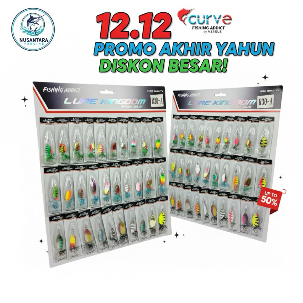 UMPAN CASTING GABUS LURE KINGDOM Lure Kingdom R-30 A by Versus - Set Spinner Bait Premium