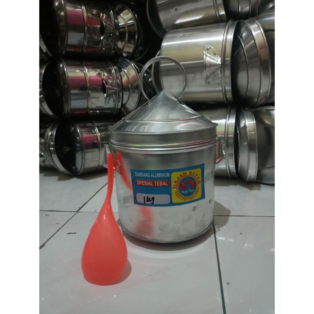 (Bonus centong nasi)Dandang Mini Murah Kukusan 1kg/liter aluminium Tebal Kitchenware