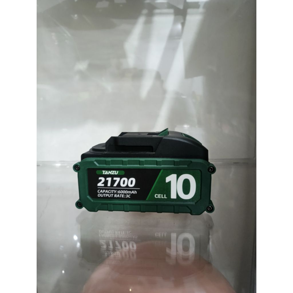 Baterai Tanzu NEW 21700 10 cell 6AH 3C 21v 18v socket LXT cocok untuk chainsaw impact wrench Bor Kam