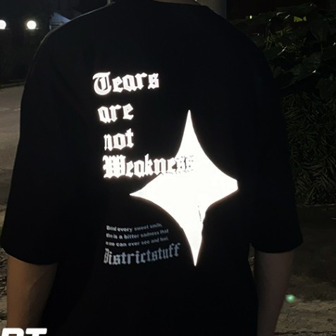[COD] Bingtang Kaos Reflektif Weakness Tshirt Menyala Dalam Gelap Pria Wanita Premium Kaos