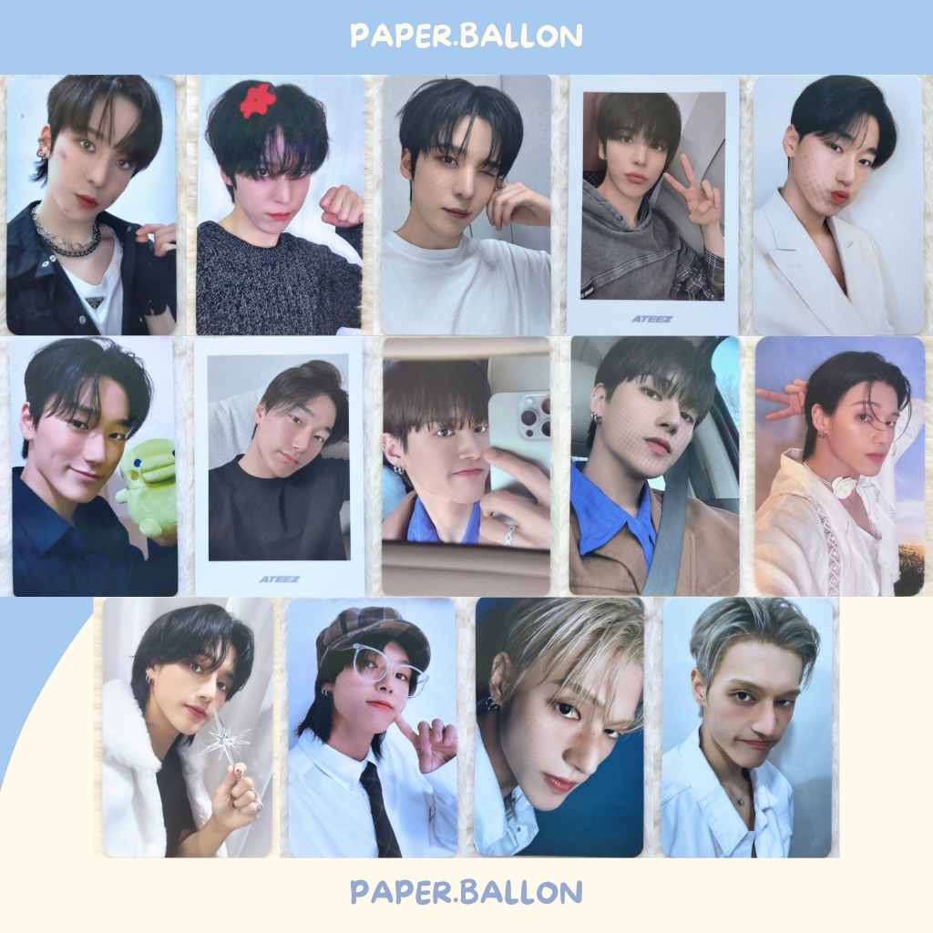 (UPDATE) OFFICIAL PHOTOCARD ATEEZ HONGJOONG YUNHO YEOSANG SAN WOOYOUNG JONGHO THE WORLD EP.2 : OUTLA
