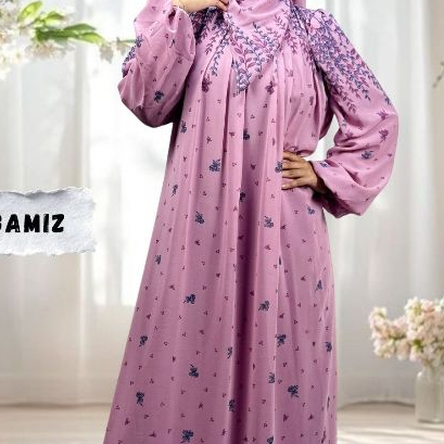 Gamis Wanita Terbaru – Gamis Syar’i Motif Bunga Premium | Busui Friendly – Maharani Outfit