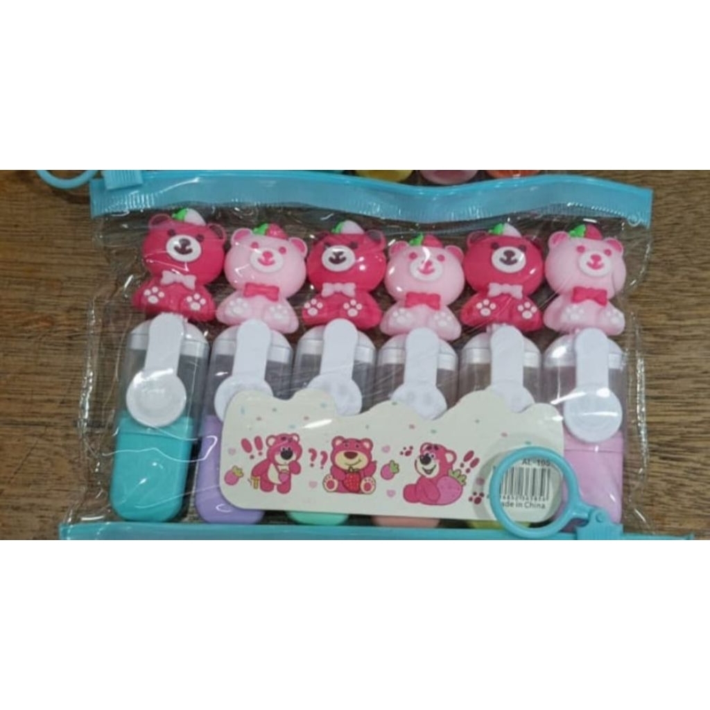 Stabilo lucu 6pcs / stabilo mini / stabilo unik / highlighter / souvenir ultah
