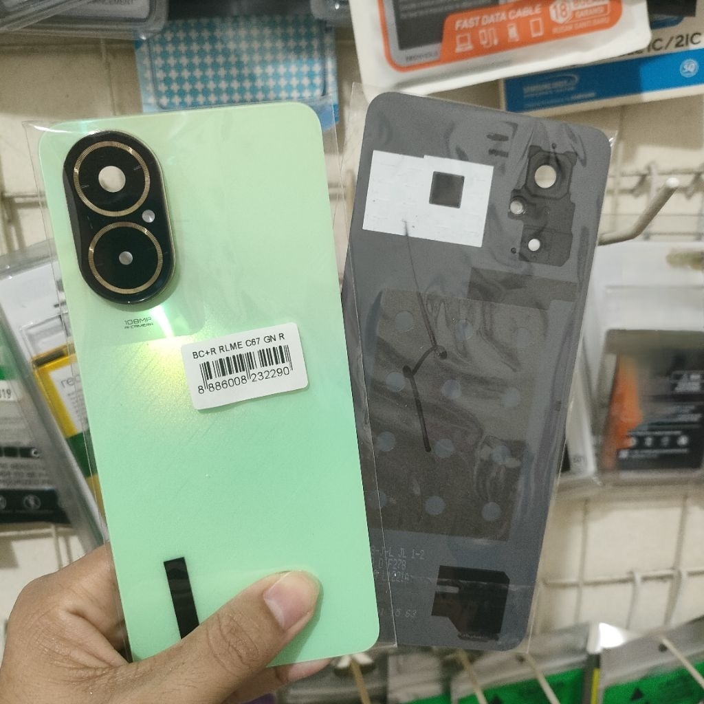 Backdoor Casing Realme C67 + Ring Kaca Kamera Tutup Belakang Bodi Hp Back Cover