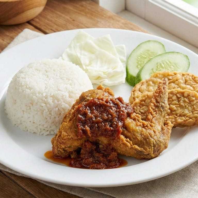 Nasi Ayam Penyet