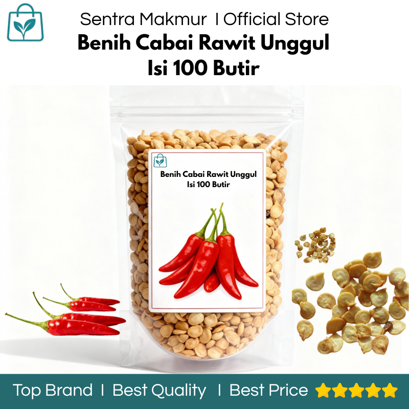 Benih Cabai Rawit Uggul 100 Biji - Benih Cabai Rawit Setan - Benih Cabai Rawit - Benih Cabai Rawit H