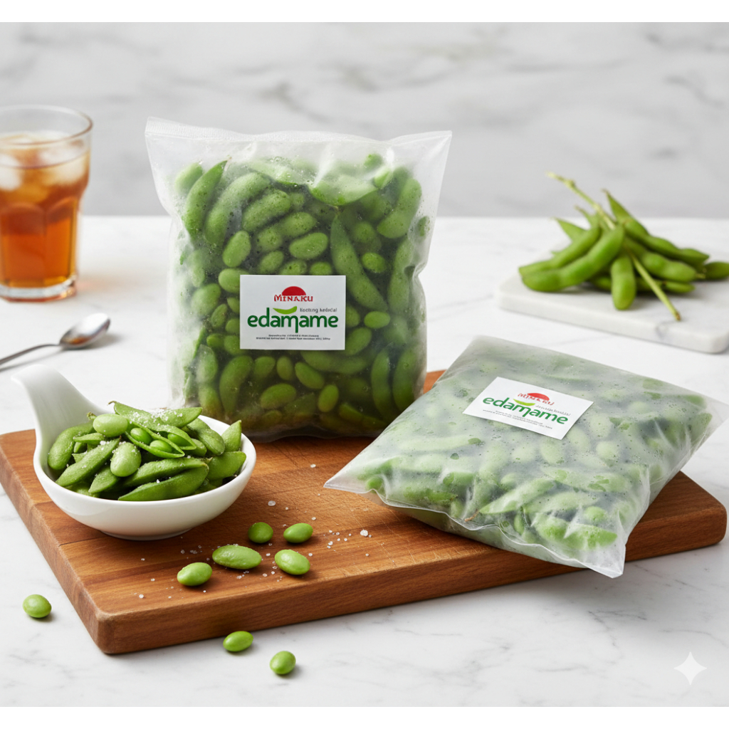 Minaku Edamame Beku 500 Gram | Frozen Edamame Minaku | Kacang Kedelai