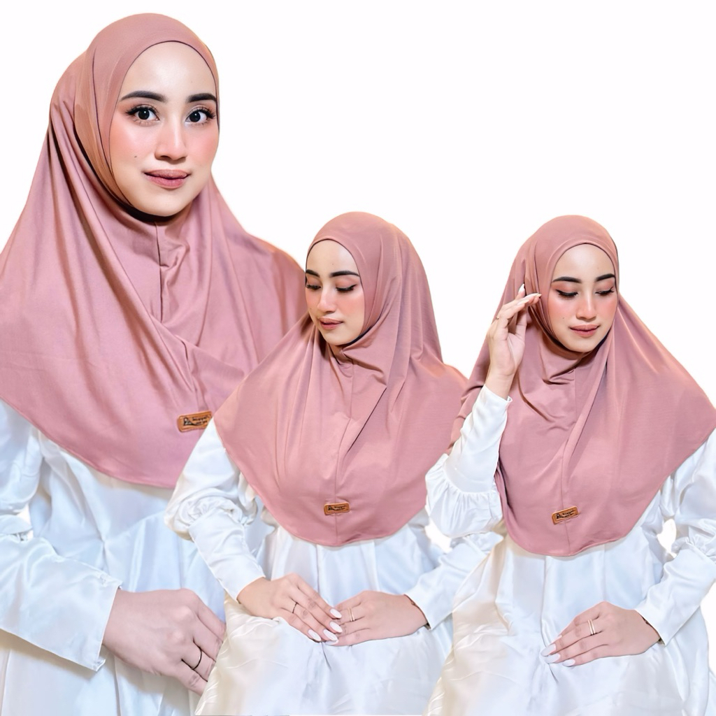 HIJAB BERGO NON PET • HIJAB INSTAN NON PET • BERGO TANPA PET JERSEY