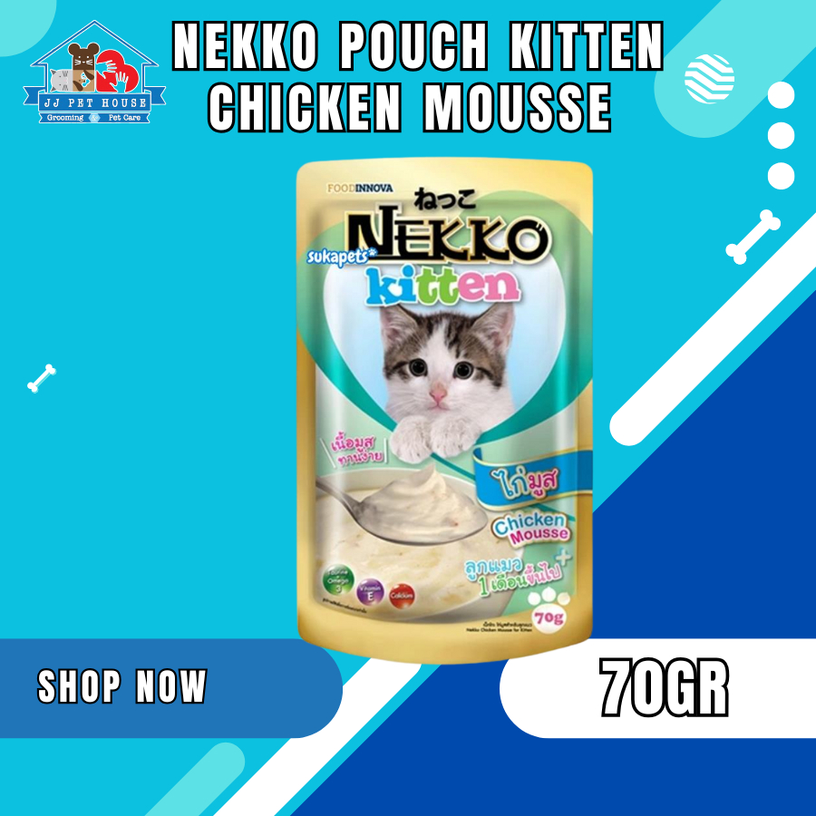 NEKKO POUCH KITTEN CHICKEN MOUSSE 70GR
