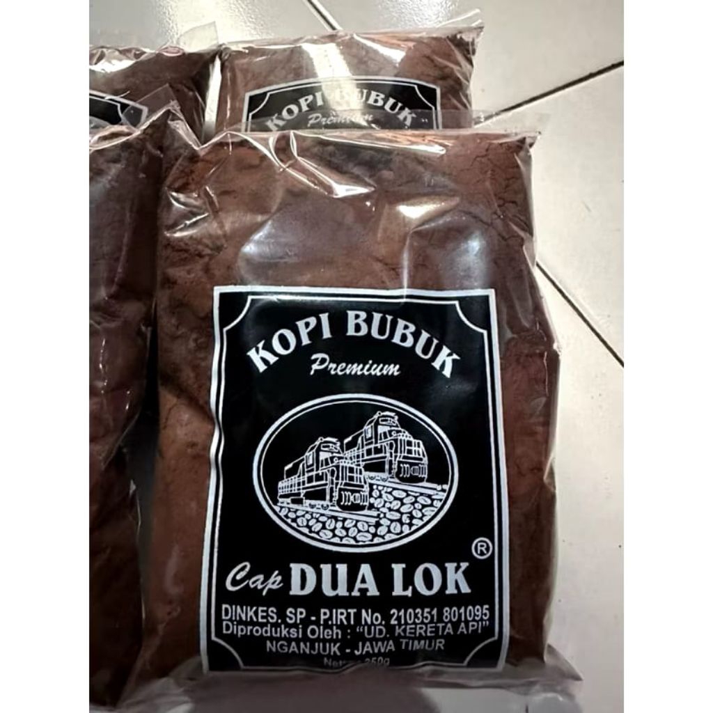 kopi bubuk dua lok premium hitam 250g