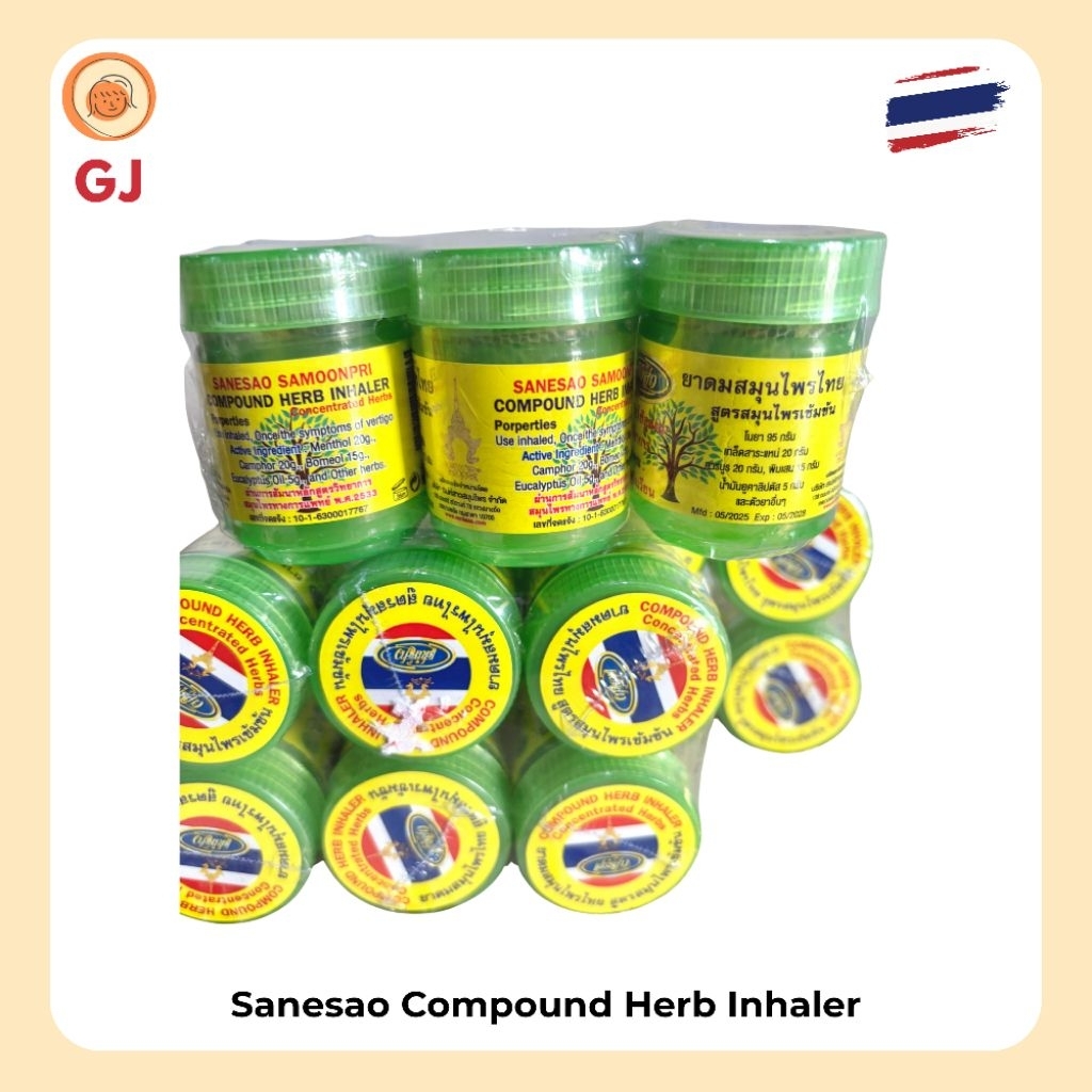 Sanesao Compound Herb Inhaler Pelega Pernafasan Pusing Vertigo Original