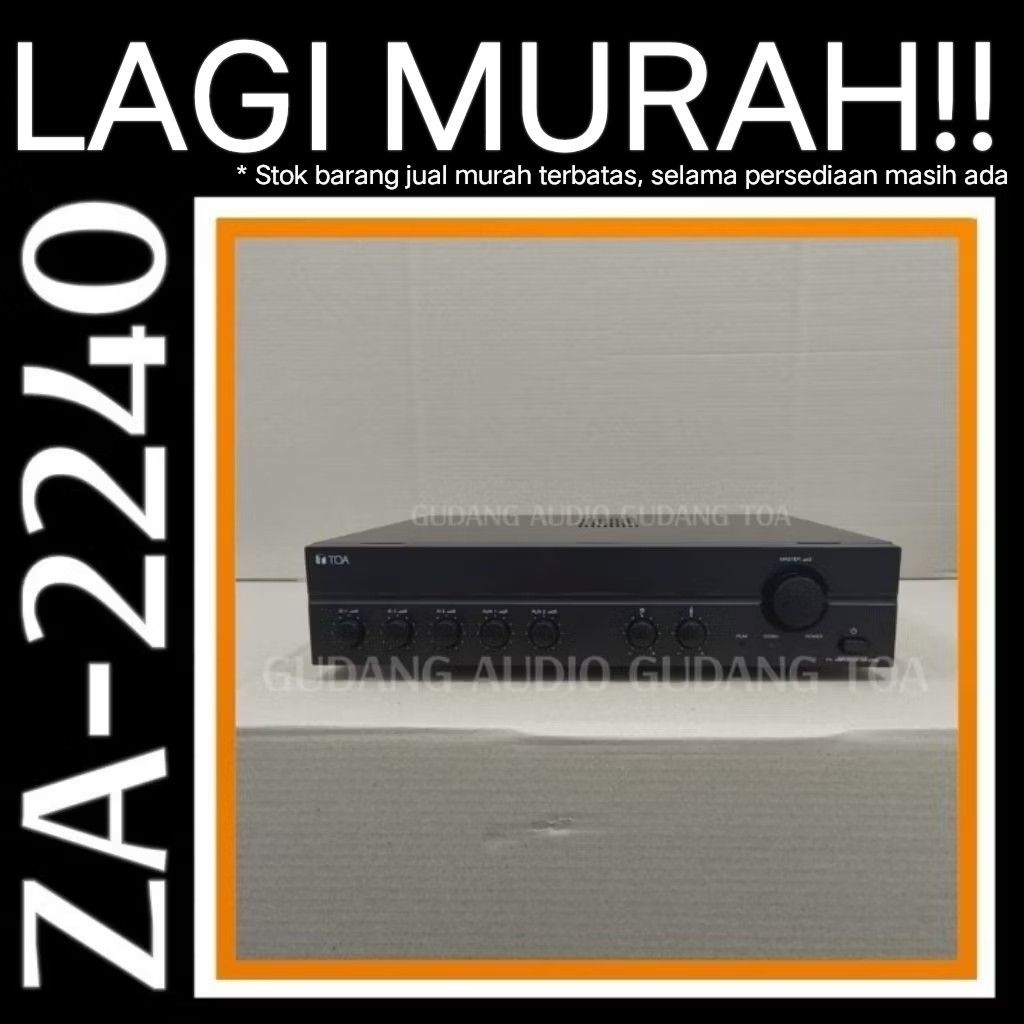POWER MIXER AMPLIFIER TOA ZA-2240 ZA 2240 240 WATT AFFILIATE