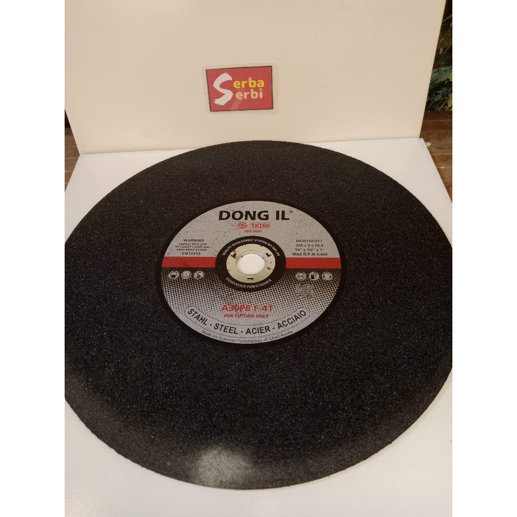 (14" MATA POTONG BESI) Mata gerinda cut off wheel duduk