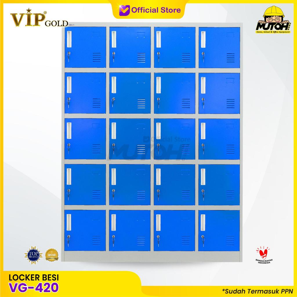 Locker besi 20 pintu loker VIP Gold VG-420