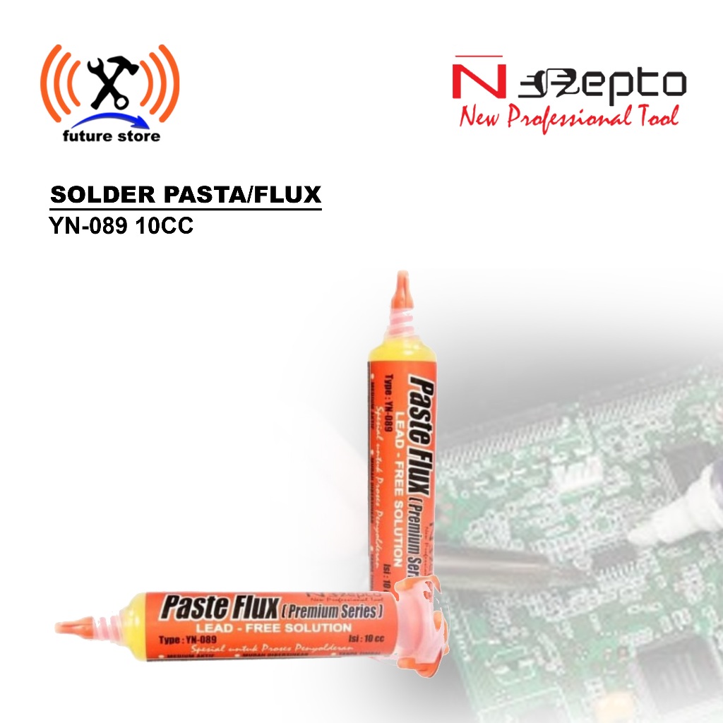NEPTO YN-089 SOLDER PASTE 10CC FLUX LEAD FREE ORIGINAL - FLUX NEPTO YN-089 10CC LEAD FREE SOLDER PAS