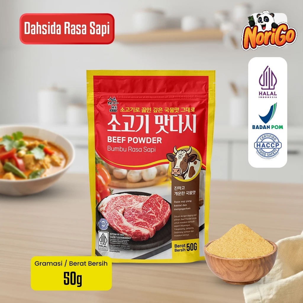 [HALAL] DASHIDA RASA SAPI 50G / SOGOGI DASHIDA SOUP STOCK / BUBUK SAPI / BUMBU SAPI / KALDU SAPI