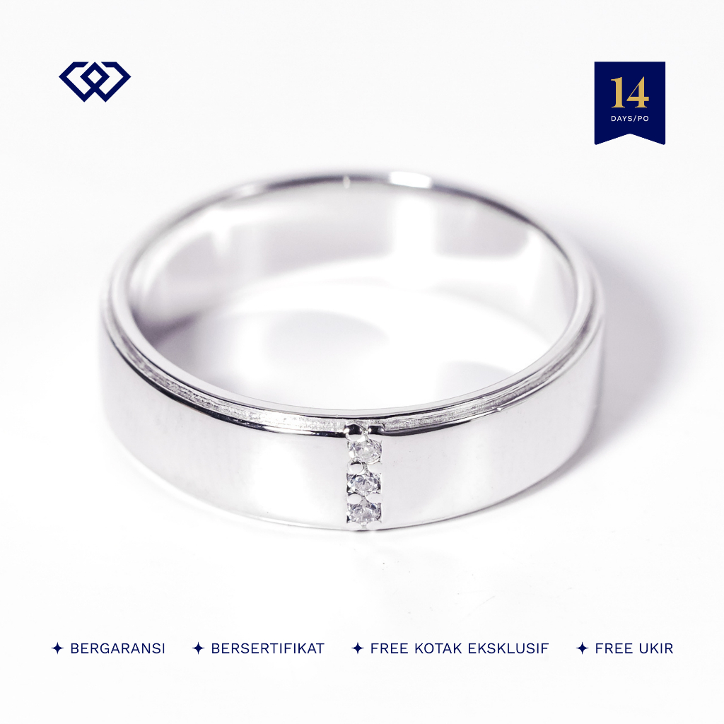 Winata Jewelry Cincin Cowok Nikah Perak Silver