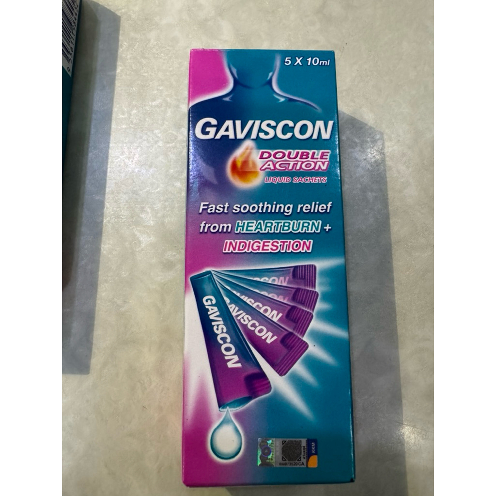 Gaviscon Double Action Liquid Sachet / obat maag / obat lambung / stomach